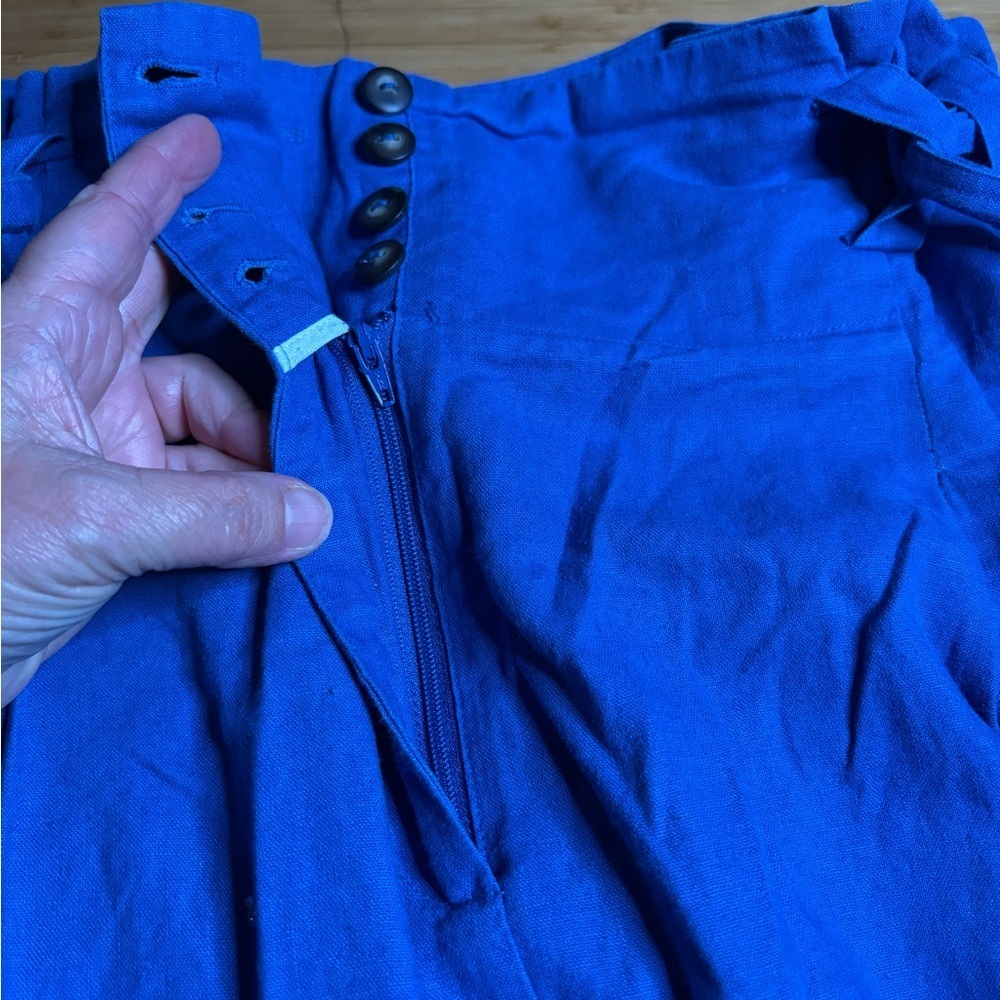 GUC Eudon Choi- Wide Leg Linen Trousers. Size 16 - Picture 12 of 13